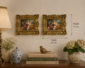 Vintage Romantic Art Frame Pair