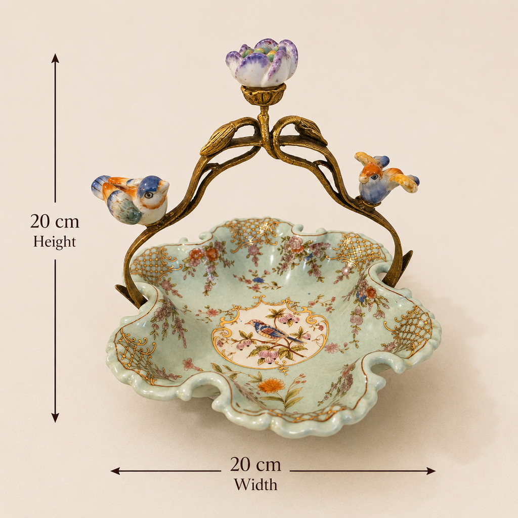 Sèvres Style Romantic Garden Basket