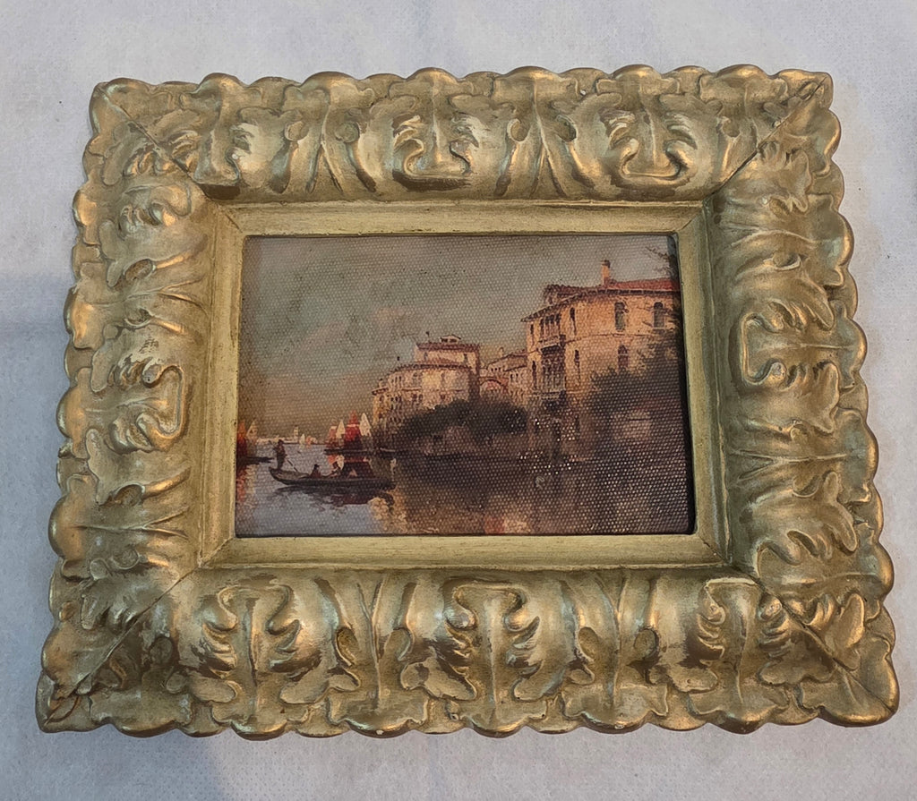 Vintage European Miniature Landscape Wall Art Set