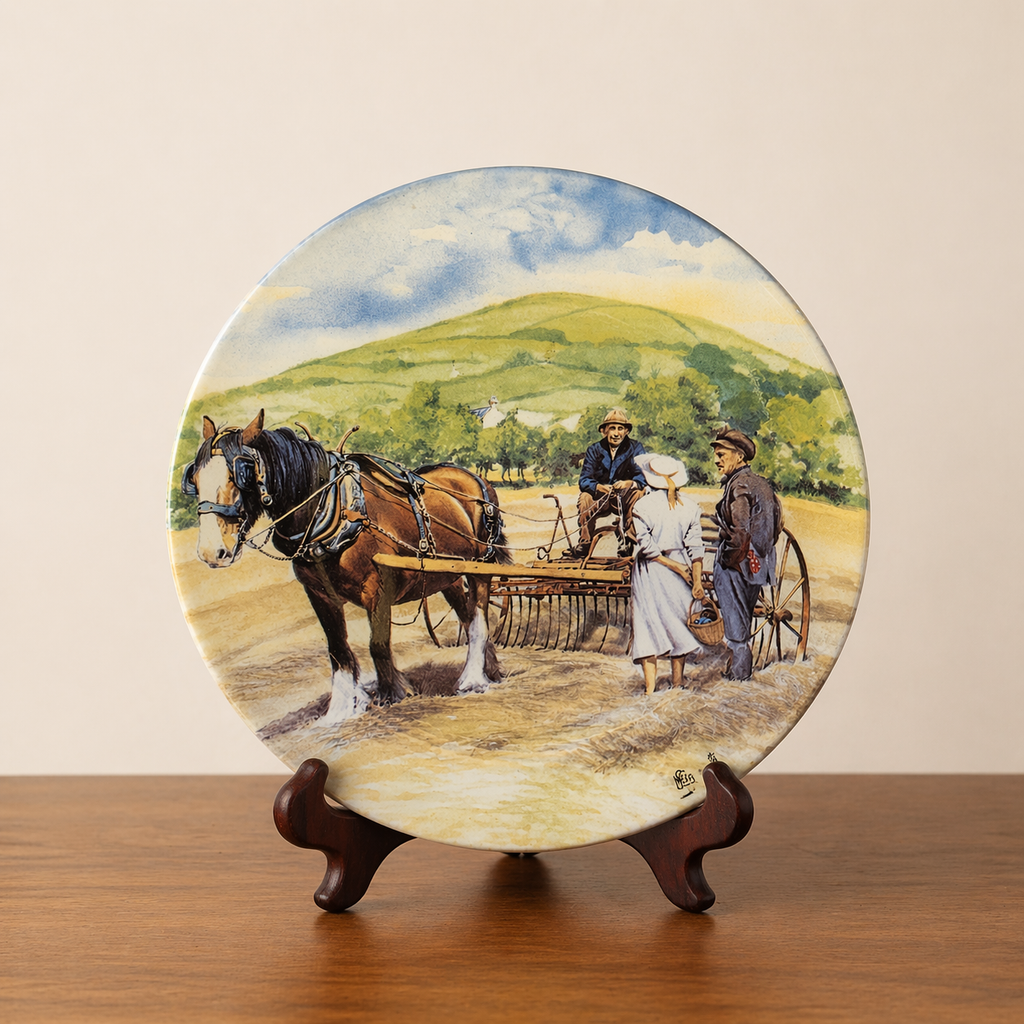 Wedgwood “Working Horses – The Hay Rake” Collector Plate
