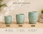 Celadon Koi Planter Set