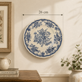 Vintage Kensington Ironstone "Balmoral 1801" Blue and White Scalloped Plate
