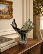 Murano Smoky Art Glass Centerpiece Bowl