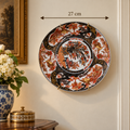 Vintage Japanese Imari Phoenix & Floral Wall Plate – 27 cm