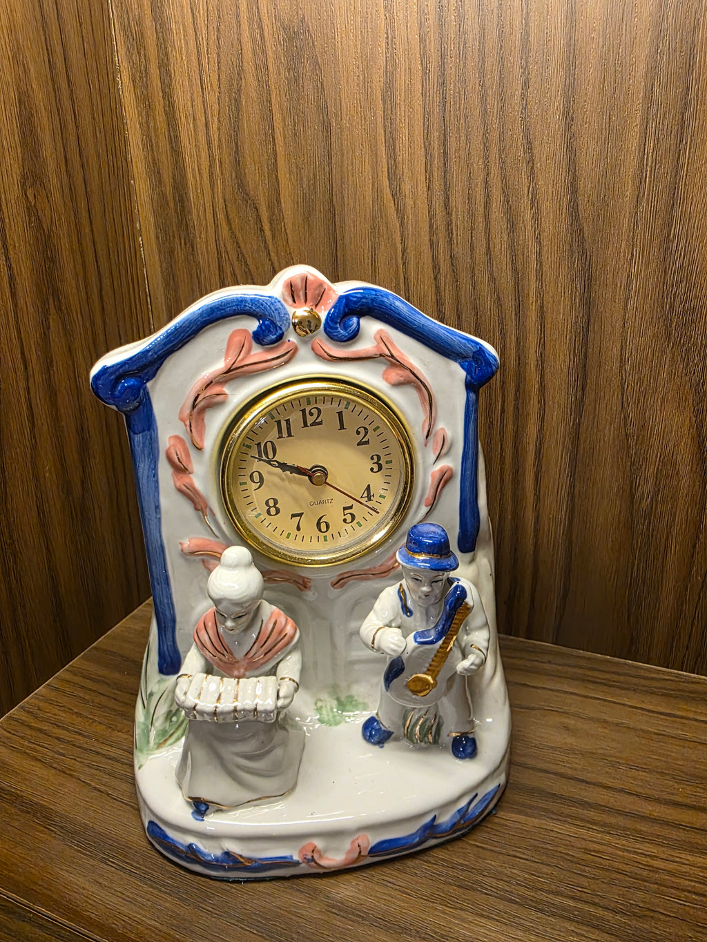 Vintage Porcelain Mantel Clock