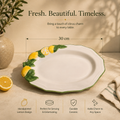Mediterranean Lemon Ceramic Serving Platter – 30 cm