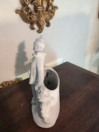 Antique German bisque numbered Romantic Pierrot clown