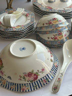 Vintage Polish Floral Dinner Set – 35 Pieces