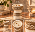 🤍 Ivory Boho Double-Wick Candle