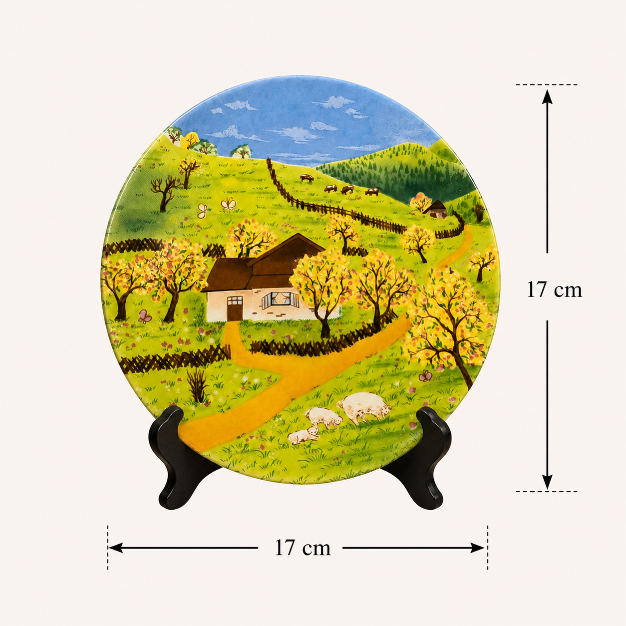Vintage Korean Decorative Wall Plate
