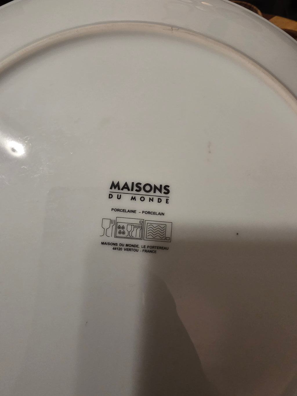 Maisons du Monde Floral Porcelain Wall Plate