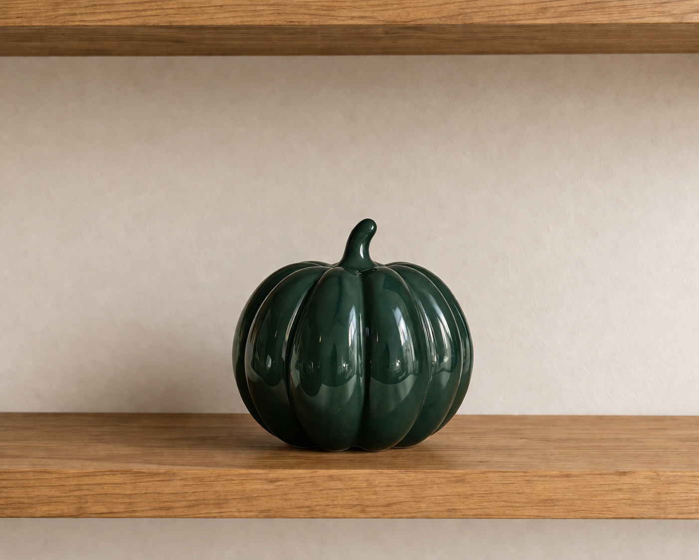 Green Decorative Pumpkin – Minimal Statement Piece
