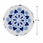 Striking Bleu Blanc Decorative Plate