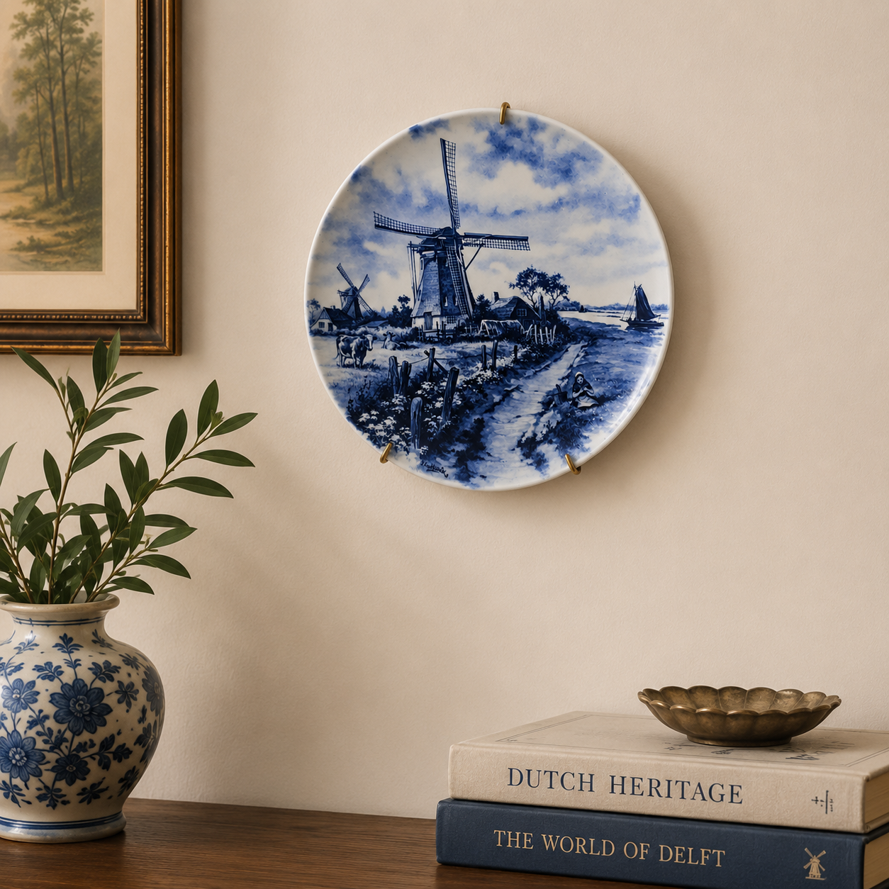 Ter Steege Delft Blue Decorative Wall Plate