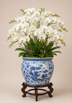 Bleu Blanc Scenic Porcelain Planter