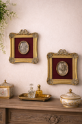 Vintage Gilded Portrait Frames – Set of Two