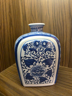 Bleu Blanc blossom vase