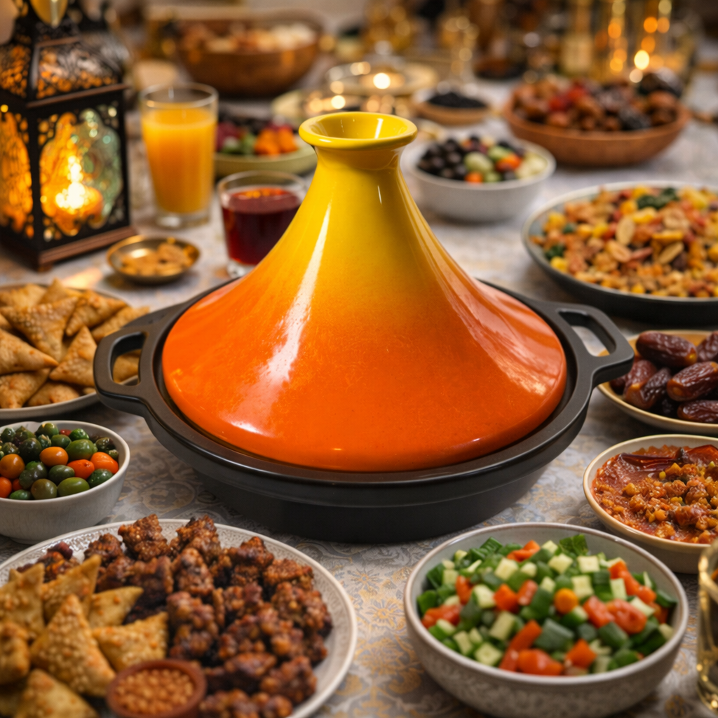 Vibrant colorful tagine