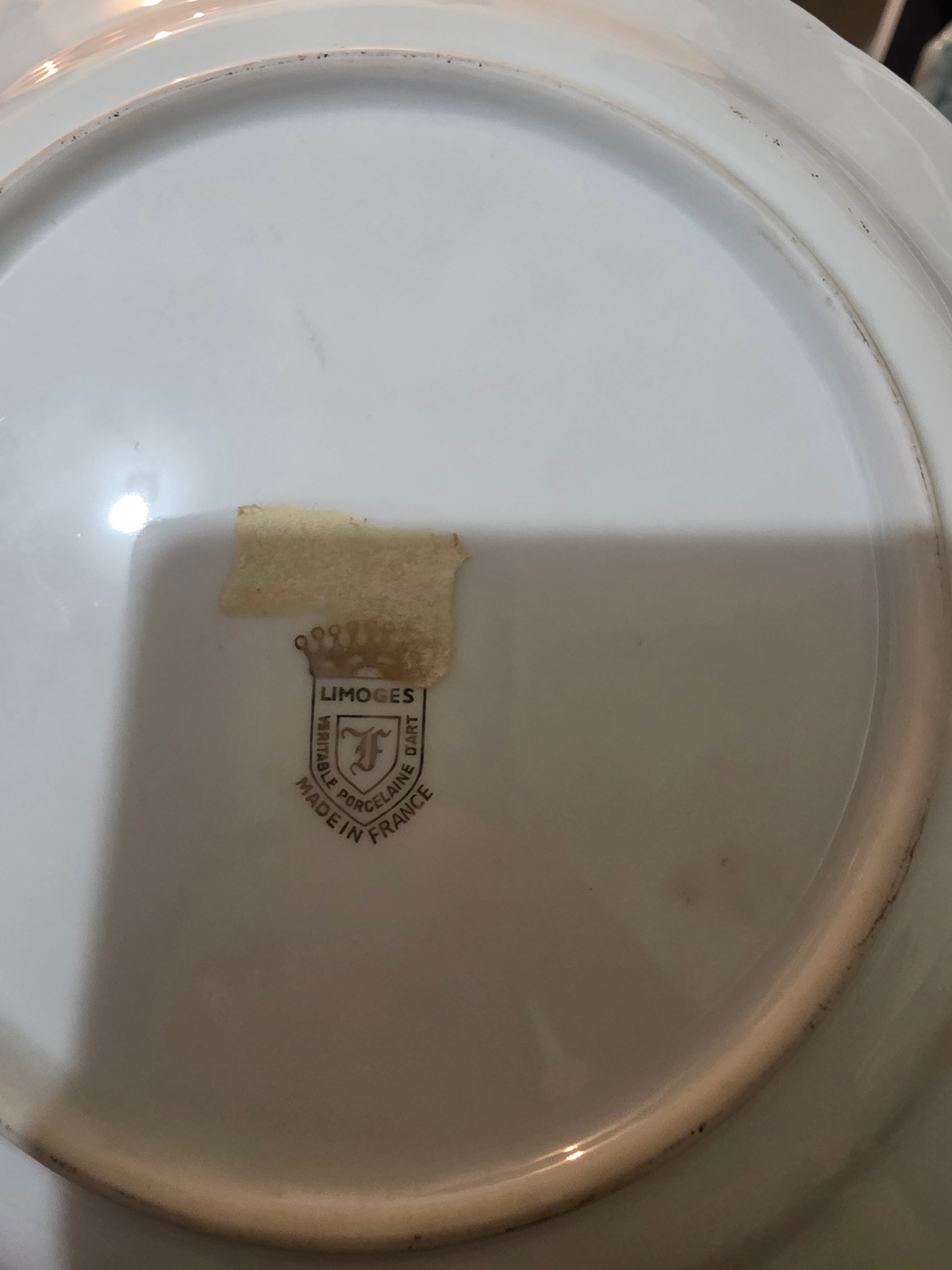 Limoges Romantic Courting Plate