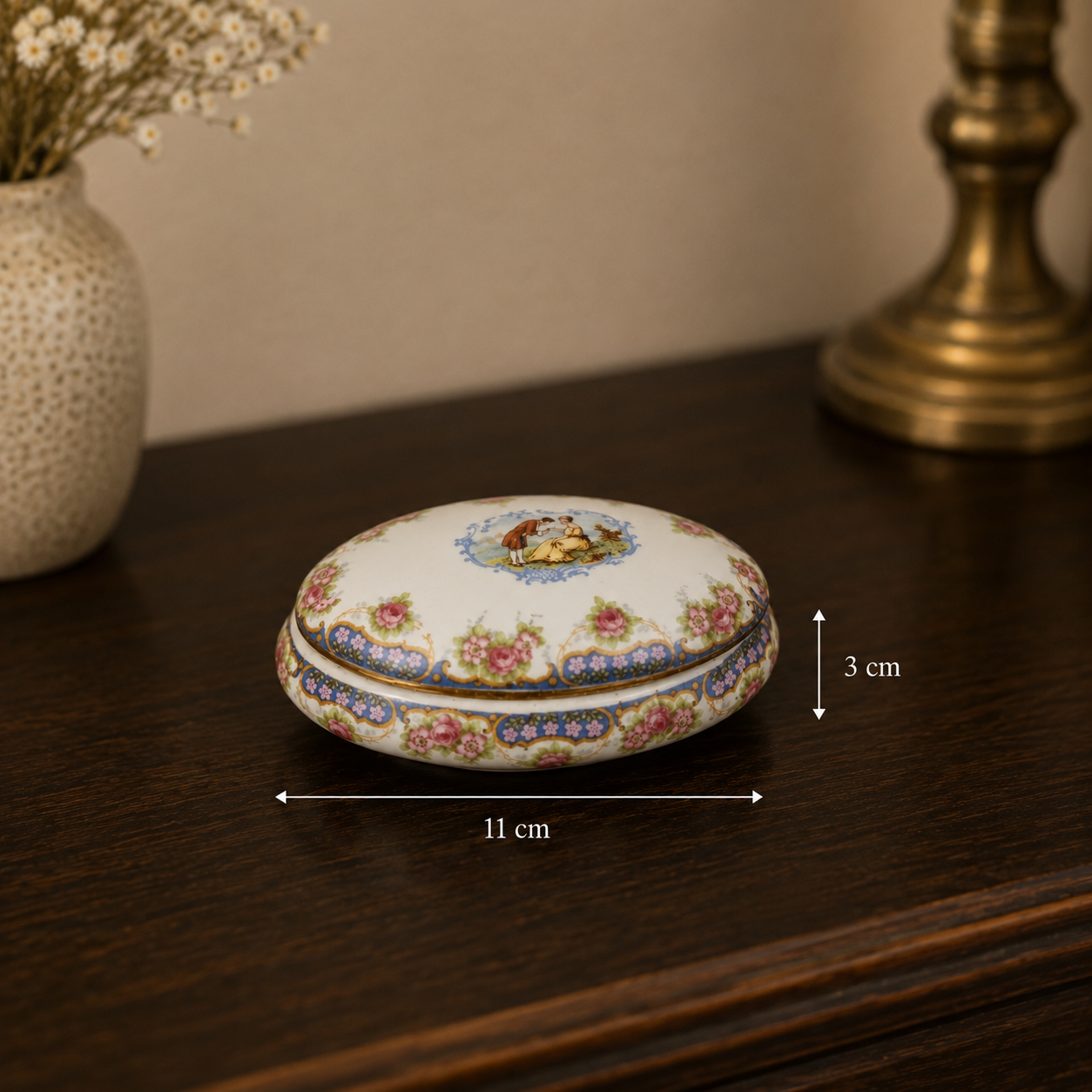 Limoges small Porcelain Trinket Box