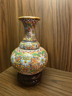 Imperial Cloisonné Floral Vase