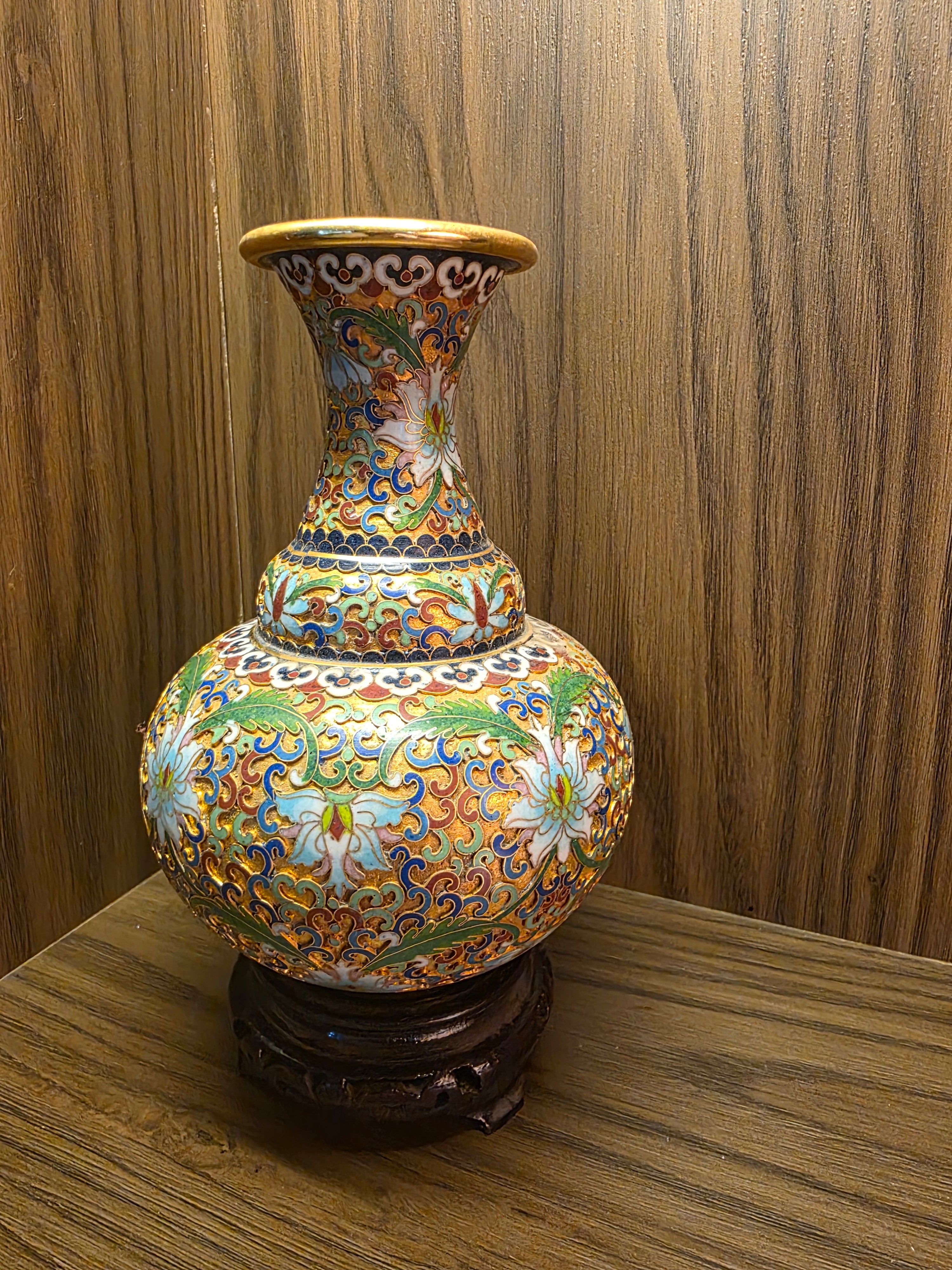 Imperial Cloisonné Floral Vase
