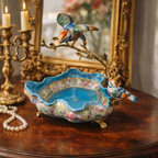 Château Paris Porcelain Bowl with Bronze Birds – Sèvres Style
