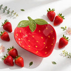 Strawberry Sweetheart Ceramic Serving Bowl – 18 cm