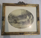 Vintage Equestrian & Countryside Gravure Pair