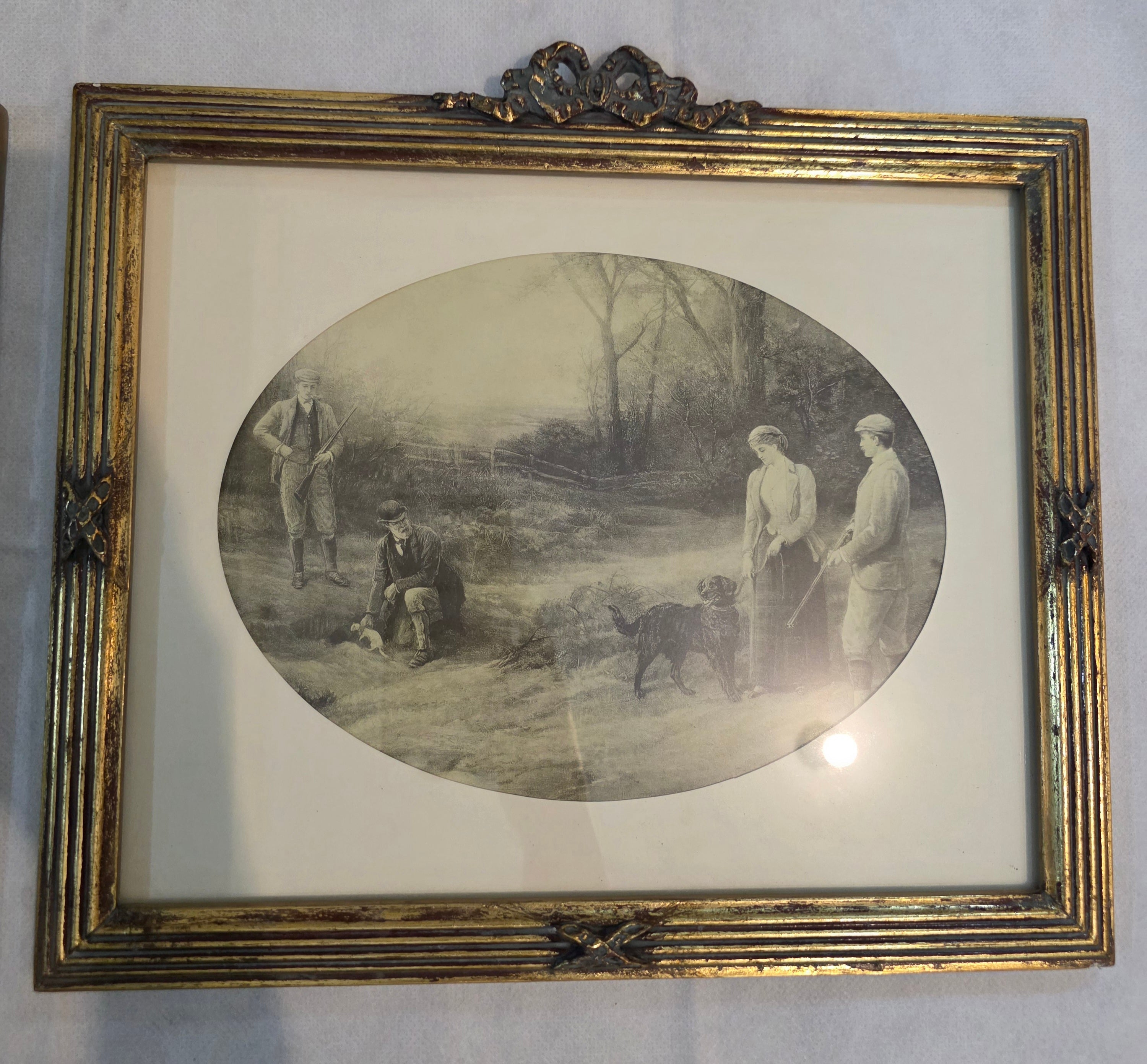 Vintage Equestrian & Countryside Gravure Pair
