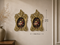 Vintage Floral Resin Wall Frames – Set of 2