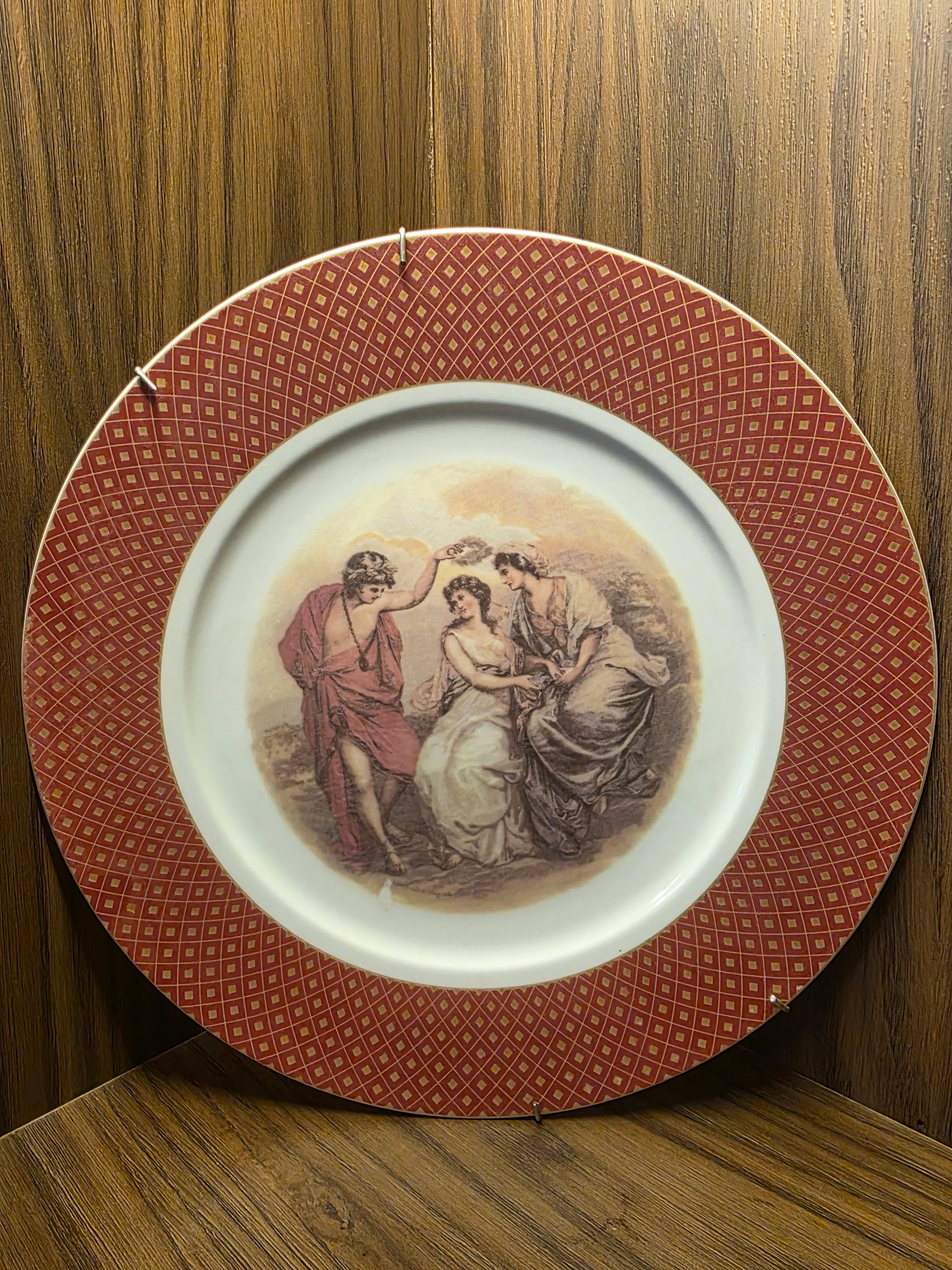 Vintage European Portrait Plate