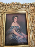 Vintage Lady Portrait Frame – Gold Baroque Elegance