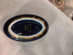 Vintage Cobalt Blue & Gold Porcelain Set – Romantic Cameo Design