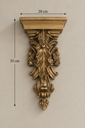 Ornate Resin Baroque Acanthus Wall Corbel – Antique Gold