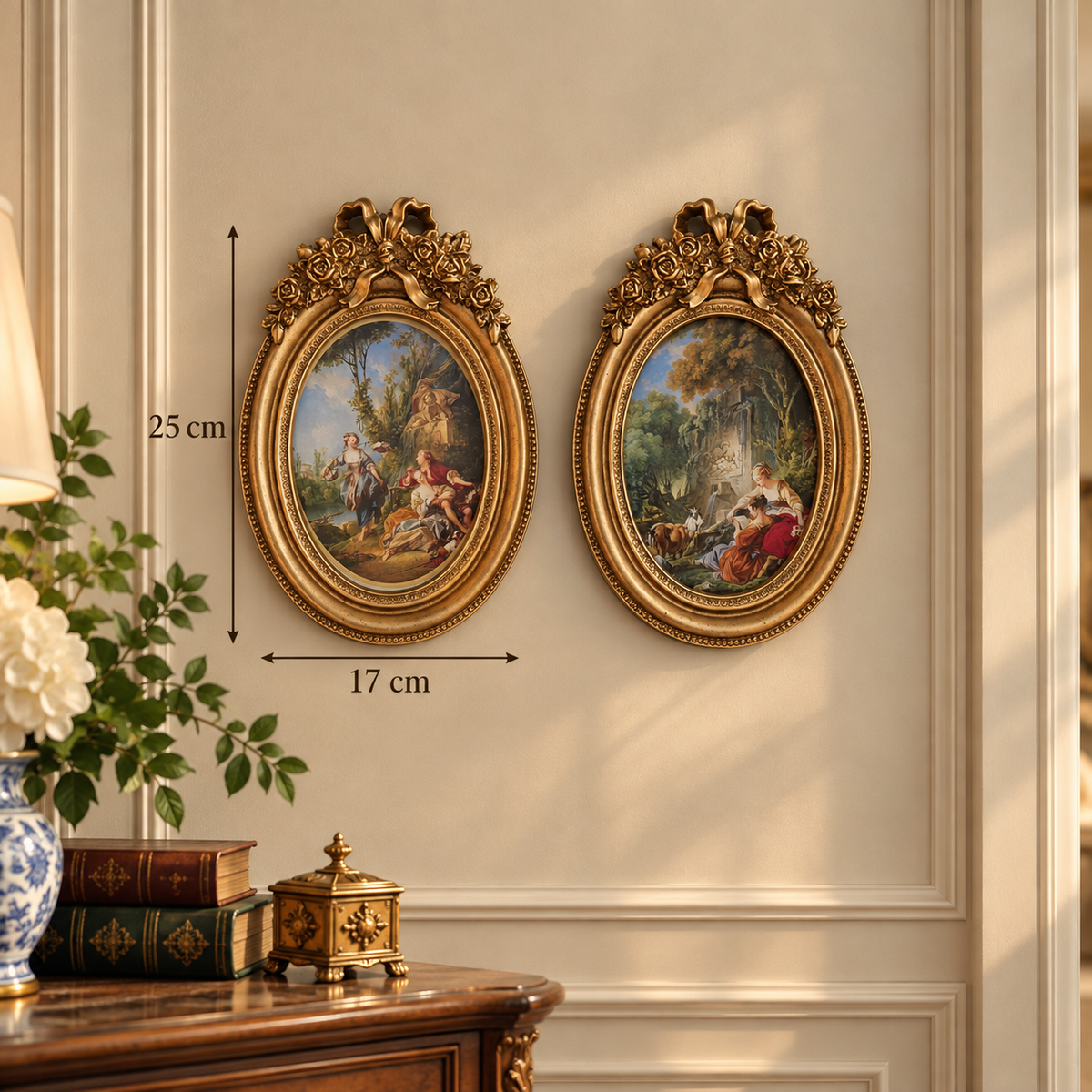 The Enchanted Countryside – Classical Resin Wall Art Pair