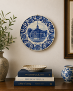 Hand-Painted Delft Holland Chapel Wall Plate