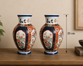 A pair of Japanese Craft Vases with bold glaze