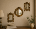 ✨ Vintage Ornate Gold Mirror Collection – Set of 3