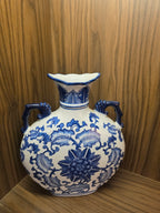 Bleu Blanc Twin Handle Vase