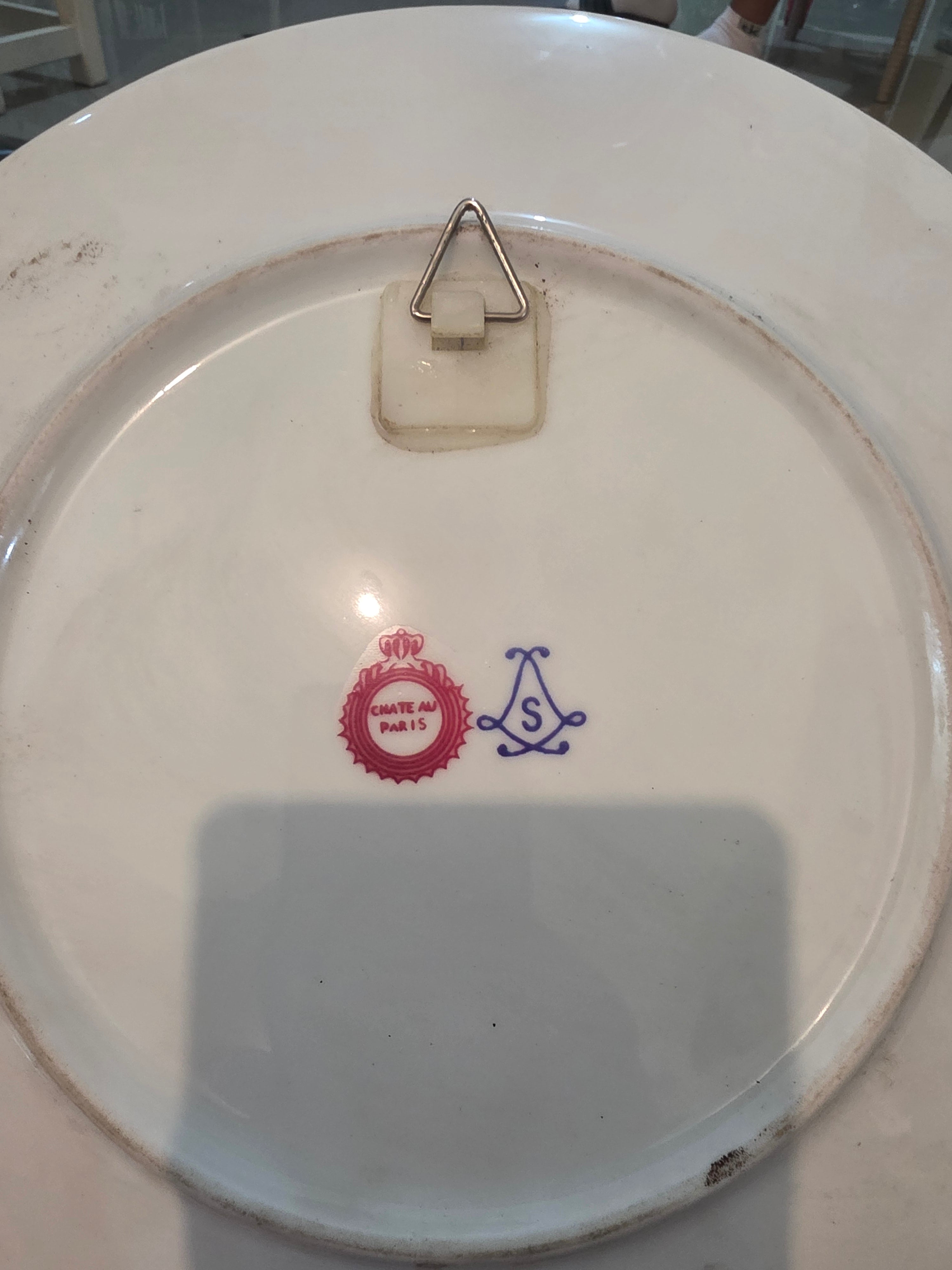 Château Paris Floral Monogram Wall Plate
