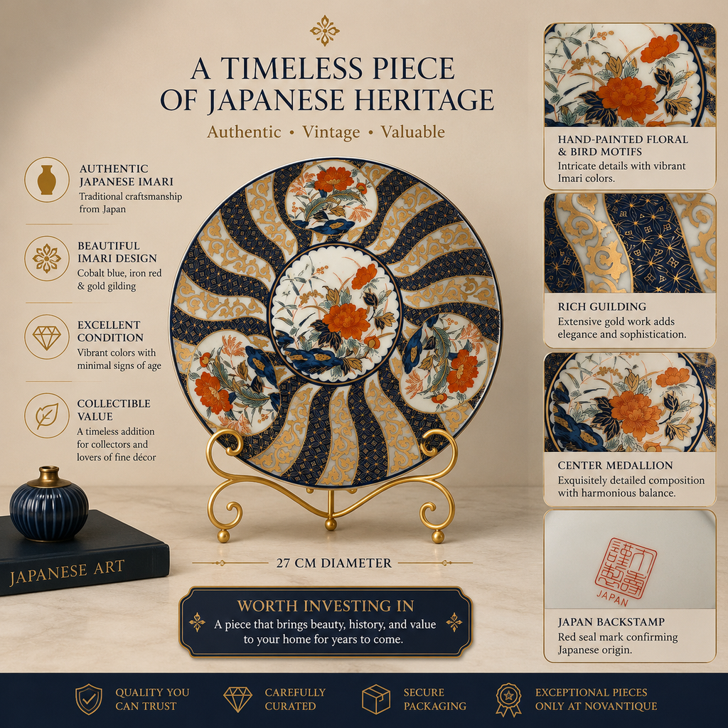 Vintage Japanese Imari Collector's Plate