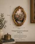 Vintage Copper Framed European Landscape Wall Art