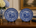 English Ironstone “Four Seasons” Plate Pair