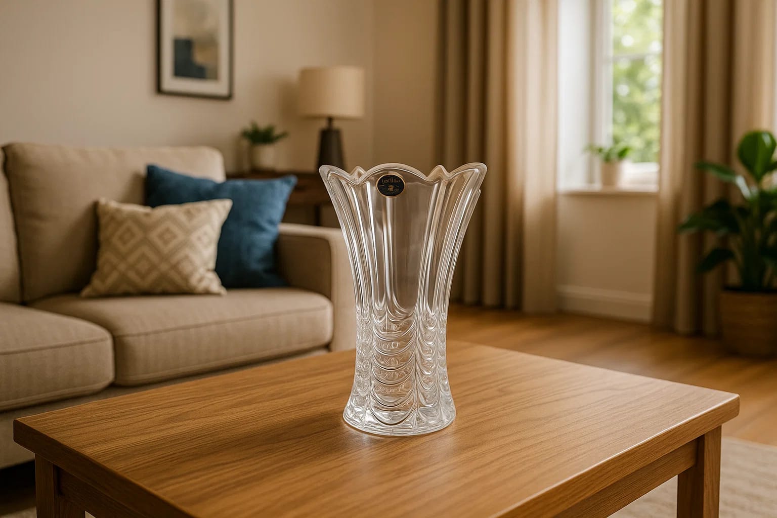 Bohemian Crystal Vase – Made
in the Czech Republic