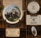 Vintage Palissy Royal Worcester "Off The Draw" Collector Plate – The Famous Herring Hunting Scenes