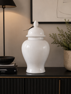 Classic White Ginger Jar