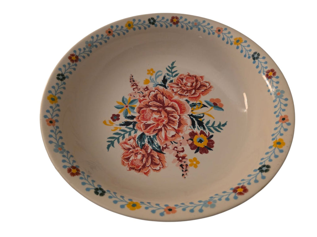 The Pioneer Woman Keepsake Floral Stoneware large Serve Bowl