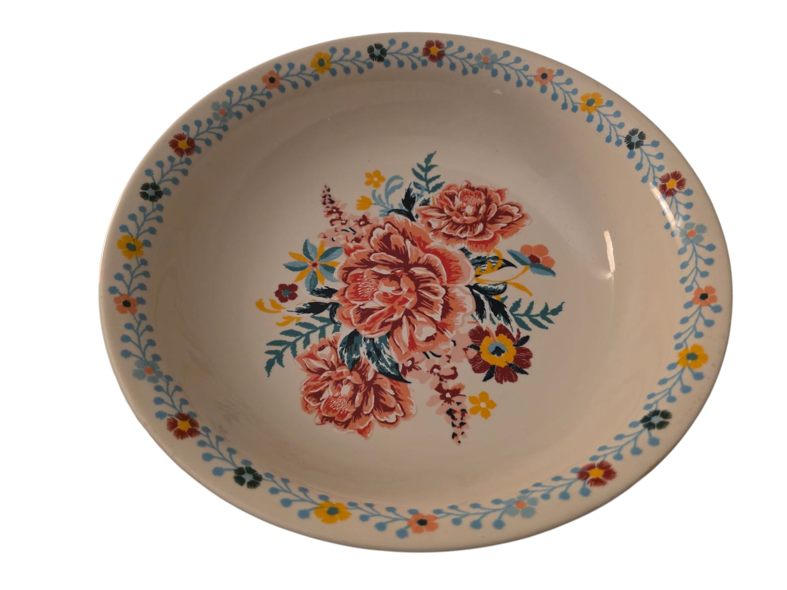 The Pioneer Woman Keepsake Floral Stoneware large Serve Bowl