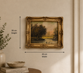 Vintage Framed Riverside Landscape Resin Frame